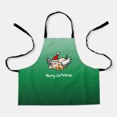 Fliegendes Weihnachtsschwein Schürze (Vorderseite)