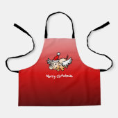 Fliegendes Weihnachtsschwein Schürze (Vorderseite)