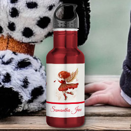 Fliegendes wenig Rote Fairy Fantasy Art Edelstahlflasche