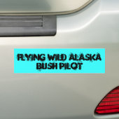 FLIEGENDES WILDES ALASKA, BUSH-PILOT AUTOAUFKLEBER (Auf Auto)