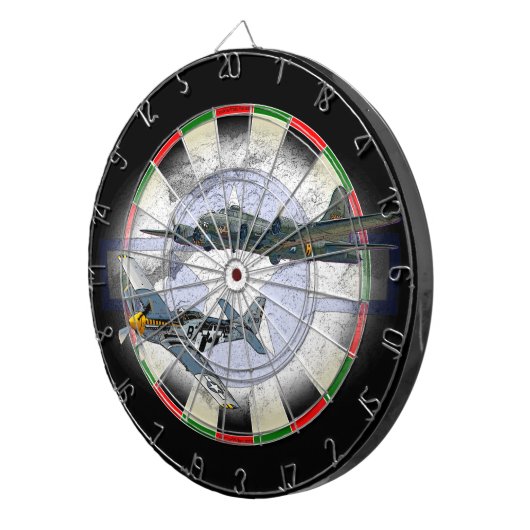 Fliegeneskorte des Mustangs P-51 Dartscheibe (Vorderseite rechts)