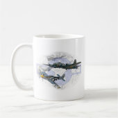 Fliegeneskorte des Mustangs P-51 Kaffeetasse (Links)
