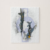 Fliegeneskorte des Mustangs P-51 Puzzle (Vertikal)