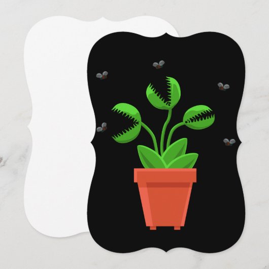 Fliegenfalle Einladung (Vorne/Hinten)