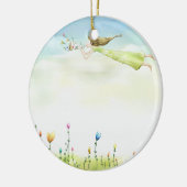 Fliegenfeeverzierung Keramikornament (Links)