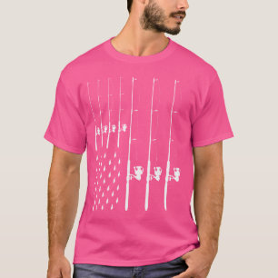 Fliegenfischen American Flag Fishersman Shirt