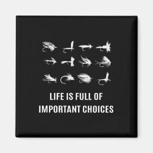 Fliegenfischen Angler Geschenk Magnet