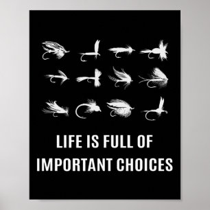 Fliegenfischen Angler Geschenk  Poster