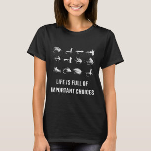 Fliegenfischen Angler Geschenk T-Shirt