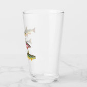 Fliegenfischen Anglern für Forellen - Fischer Glas (Links)