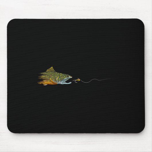 Fliegenfischen Bachforelle Trockenfliege Binden An Mousepad (Vorne)