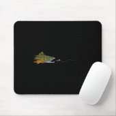 Fliegenfischen Bachforelle Trockenfliege Binden An Mousepad (Mit Mouse)