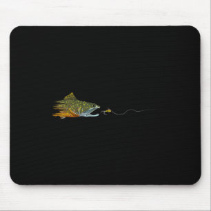Fliegenfischen Bachforelle Trockenfliege Binden An Mousepad