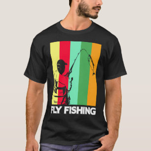 Fliegenfischen bei Sonnenuntergang T-Shirt