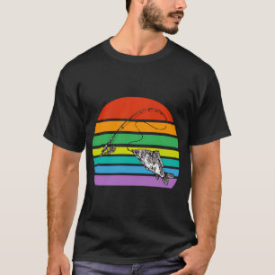 Fliegenfischen bei Sonnenuntergang T-Shirt
