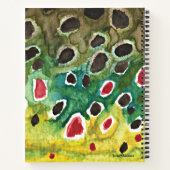 Fliegenfischen Brauner Forellenfischer Notizbuch (Rückseite)