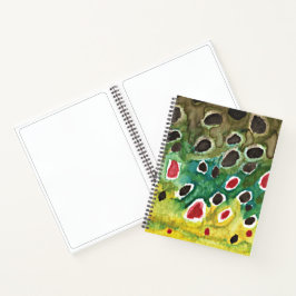 Fliegenfischen Brauner Forellenfischer Notizbuch