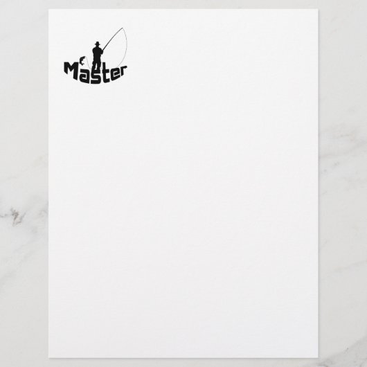 Fliegenfischen Briefbogen (Vorderseite)