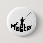 Fliegenfischen Button (Vorderseite)