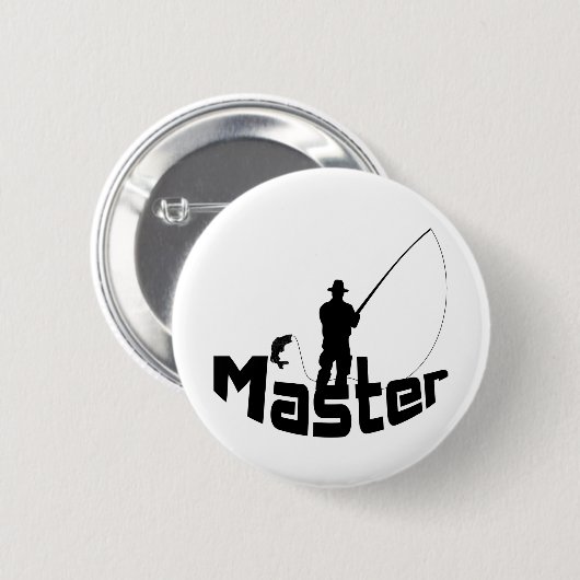 Fliegenfischen Button (Vorne & Hinten)