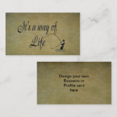 Fliegenfischen - es ist eine Lebensart Visitenkarte (Vorne/Hinten)