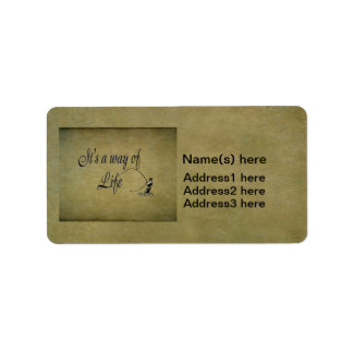 Fliegenfischen - Es ist eine Lebensweise Adressaufkleber