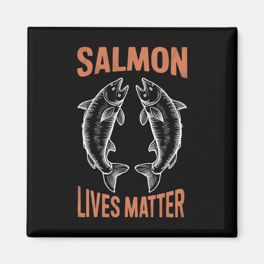 Fliegenfischen Fisch Angler Lachs Lebt Problem Dur Magnet (Vorne)