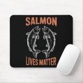 Fliegenfischen Fisch Angler Lachs Lebt Problem Dur Mousepad (Mit Mouse)