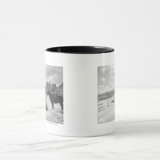 Fliegenfischen Frances Phelps Belden im Fluss Tasse (Zentrum)