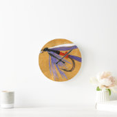 Fliegenfischen "Güterzug" Runde Wanduhr (Zuhause)