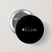Fliegenfischen Herzschlag Fisch Forellenfischen Button (Vorne & Hinten)