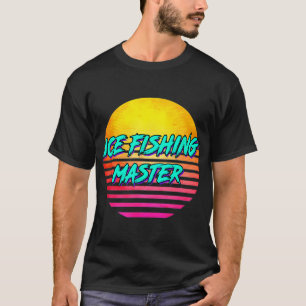 Fliegenfischen im Fluss – Retro-Outdoor-Motiv w T-Shirt