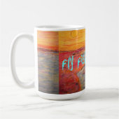 Fliegenfischen Kaffeetasse (Links)