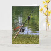 Fliegenfischen Karte (Gelbe Blume)