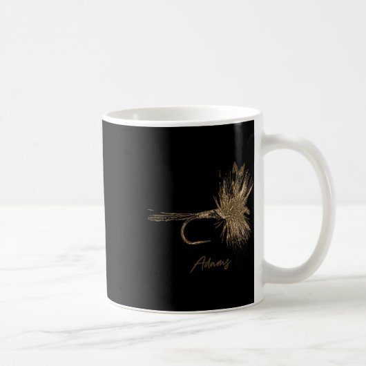 Fliegenfischen-Köder Adams Vintage Kaffeetasse (Rechts)