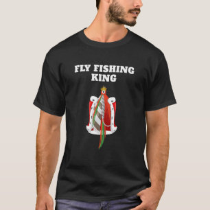 Fliegenfischen König Jungen Fliegenfischen Männer T-Shirt