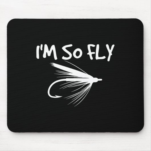Fliegenfischen Lustiges Fischergeschenk - Ich bin Mousepad (Vorne)