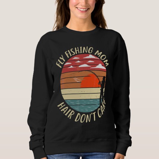 Fliegenfischen-Mama Fischer-Mama 4 Sweatshirt (Vorderseite)
