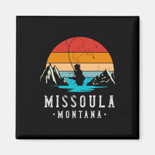 Fliegenfischen Missoula Montana Magnet