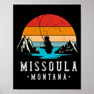 Fliegenfischen Missoula Montana  Poster