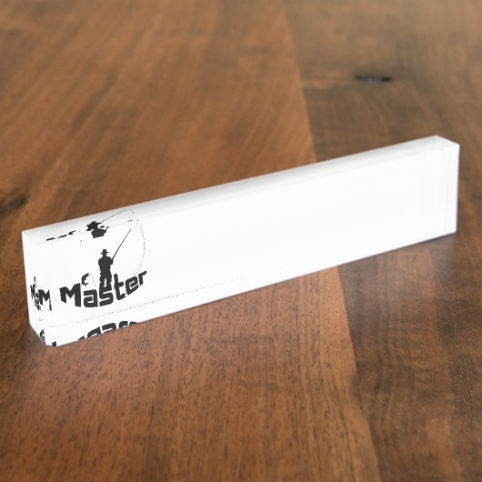 Fliegenfischen Namensplakette (Seite)