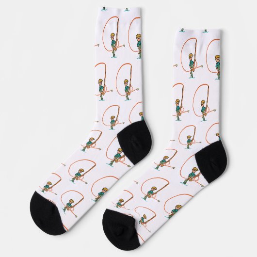 Fliegenfischen Socken (Linkes Detail)