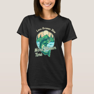Fliegenfischen Sportfischer Mehr Bachzeit Fischen T-Shirt