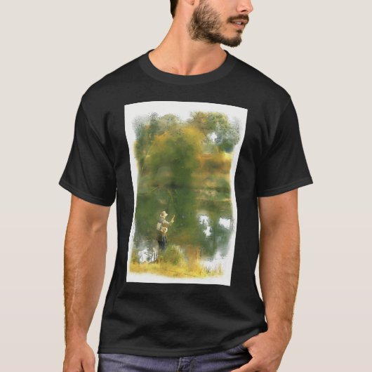 Fliegenfischen T-Shirt (Vorderseite)