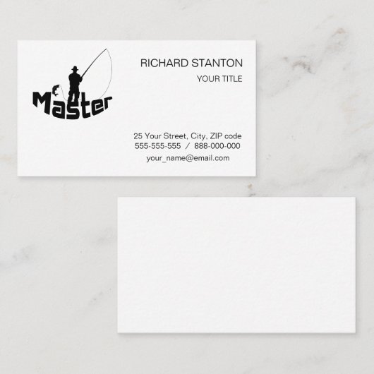 Fliegenfischen Visitenkarte (Vorne/Hinten)