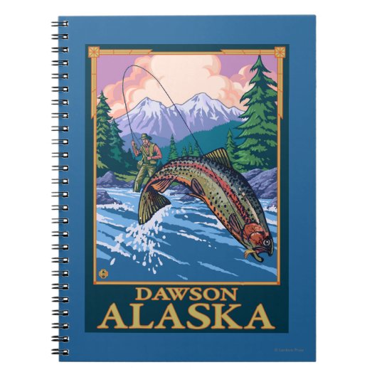 Fliegenfischer - Dawson, Alaska Notizblock (Vorderseite)