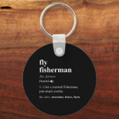 Fliegenfischer Definition Lustig Fliegenfischen  Schlüsselanhänger (Vorderseite)