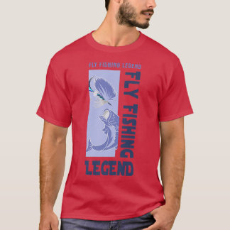 Fliegenfischer Legend Angelfischer Fischer 281 T-Shirt