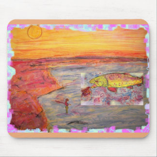 Fliegenfischer Mousepad