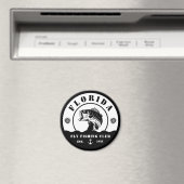 Fliegenfischerclub Reise Fischer Camping Leder Pa Magnet (In Situ (Geschirrspüler))